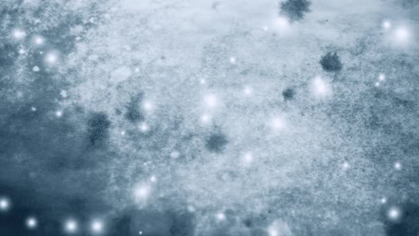 Abstract Winter Purple Background with Snowflakes
