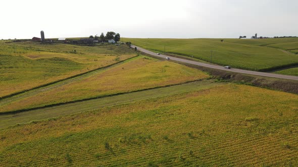 Lonely road in South Minnesota