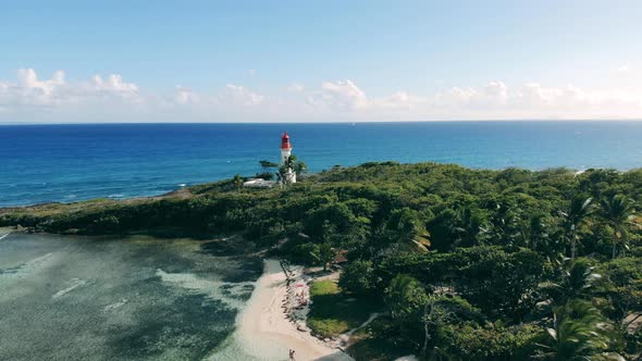 White Beacon on a Small Island