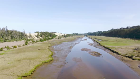 This video clip was shot close to North Bend, Oregon next to the Oregon Dunes with a Mavic 3 drone.