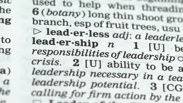 Leadership, Pencil Pointing Word in English Vocabulary, Ability to Guide People