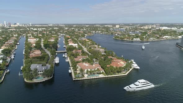Aerial of Fort Lauderdale isles