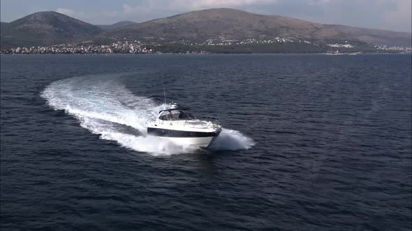 Luxury Yacht on Sea