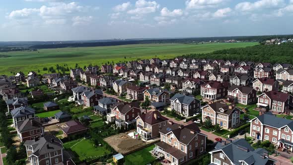 Suburban Real Estate Aerial Drone View