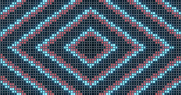 Vj Loop Animation Of Pixel Mosaic 4