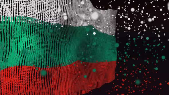 Bulgarian Flag Particle Animation