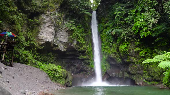 Beautiful Tropical Waterfall Camiguin, Philippines