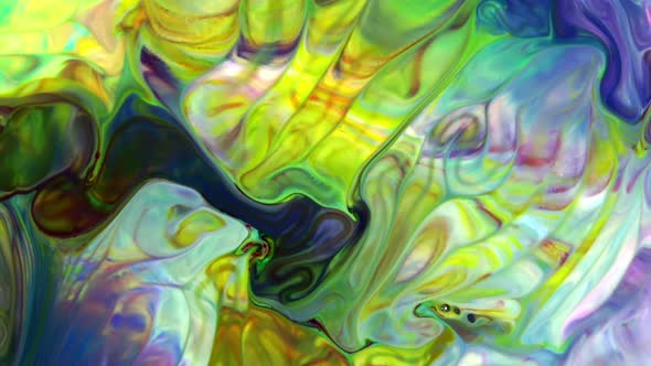 Abstract Colorful Sacral Liquid Waves Texture 97