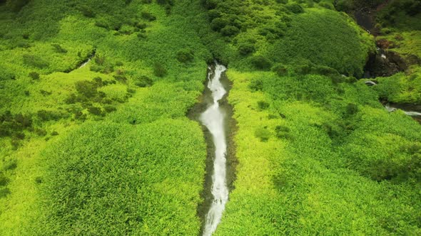 Beautiful Aerial Vista of the Steep Rocky Cliff