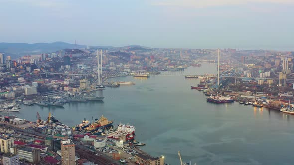 Marine Facade of the City of Vladivostok