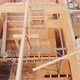 Aerial Shot Wooden Construction of House Roof - VideoHive Item for Sale