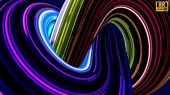 Colorful Light Flow Background 8K