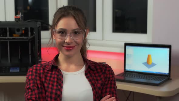 Portrait of a Woman in Science STEM