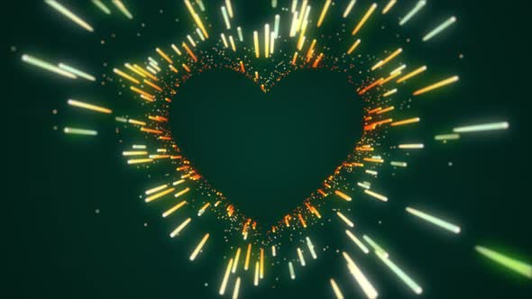 Heart Particles Background