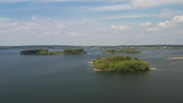 Zaslavskoe Reservoir or the Minsk Sea Near the City of Minsk