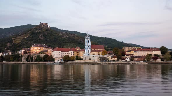 Evening Timelapse of Durnstein, Austria