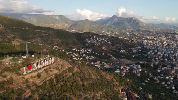 Alanya, Turkey - a Resort Town on the Seashore. Aerial View