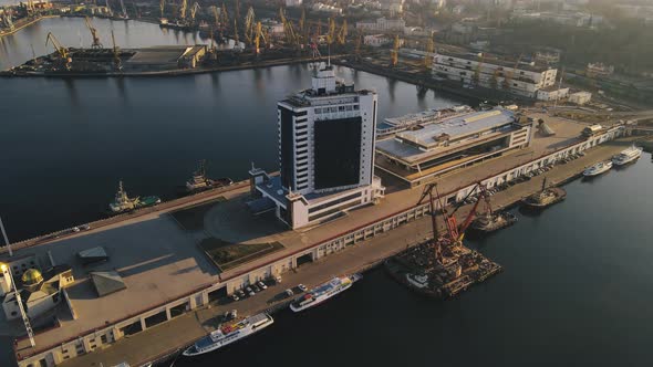 Odessa Port View From Drone