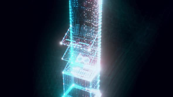 Market Stand Cosmetics Hologram Close Up Hd alt