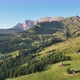 Dolomites cottages under the rugged mountains peaks at sunrise - VideoHive Item for Sale
