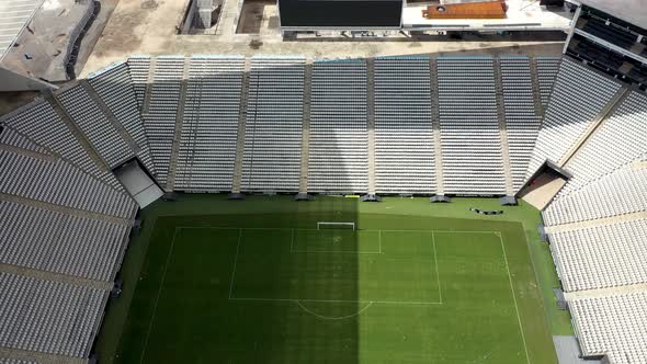 Stunning landscape of sports centre at downtown Sao Paulo.