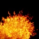 The Fire Is Burning To The Right Due To The Wind Isolated by Alpha channel - VideoHive Item for Sale