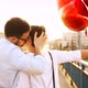 Couple in Love Dating and Smiling Outdoor - VideoHive Item for Sale