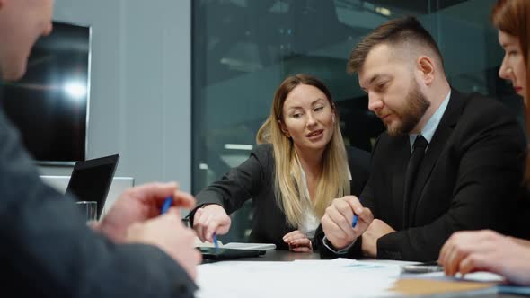 Business Meeting of Top Managers in Office