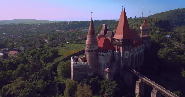 Corvin Castle In Transylvania, Romania