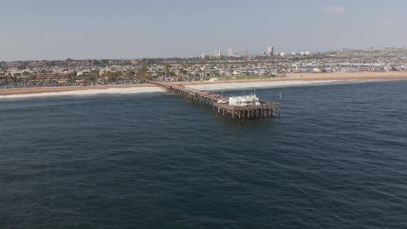 Balboa Pier in Newport Beach, California