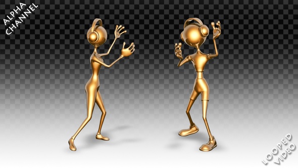 Gold Man and Woman - Dance Ritm Pack 