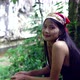 Cute Asian Girl Smiling in Front of a Treehouse in Slow Motion Thailand - VideoHive Item for Sale