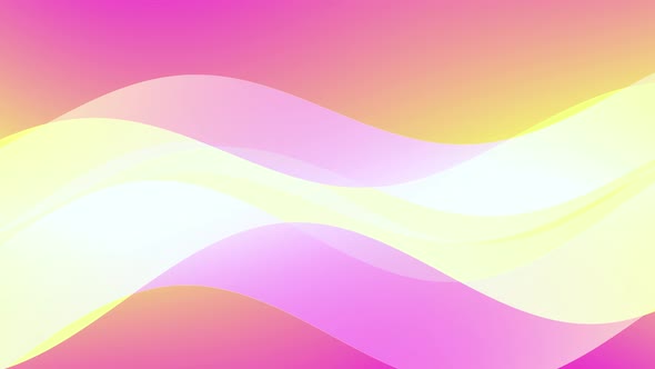 Abstract Creative Design Of 3d Backdrop With Wave Colorful Gradient Background.4k Animation