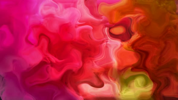 Abstract background Brown Green Pink Color Ink Smoke Liquid