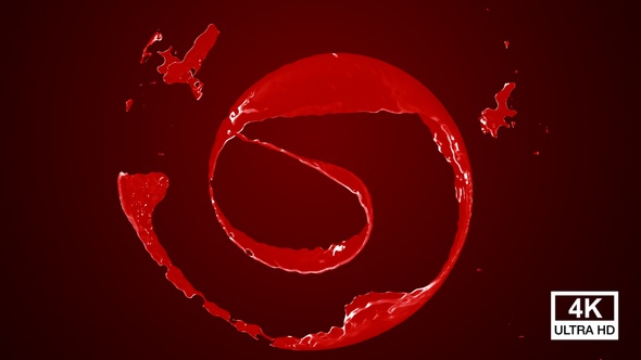Twisted Red Paint Splash V7 4K alt