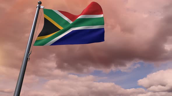 South Africa Flag 4K