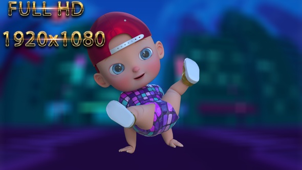 Cartoon Baby Dance V29 - 60 Fps