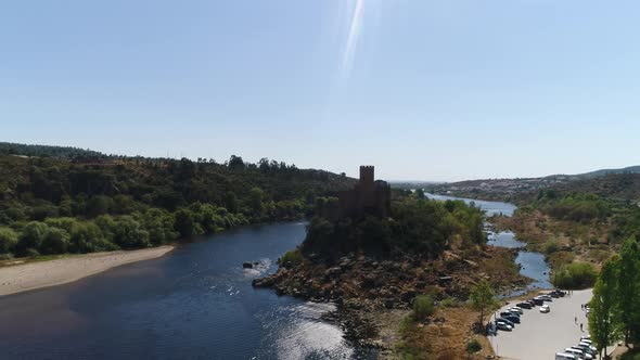 Almourol Castle Portugal Aerial View