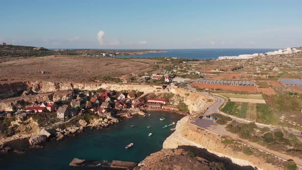 Aerial drone video from Malta,Mellieha and surroundings.