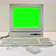 Vintage PC booting with Glitch and Green Screen and Shutting Down 4k - VideoHive Item for Sale