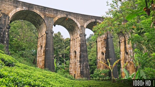 Nine Arch Bridge or Nine Arches Bridge located in Demodara, Ella, Sri Lanka