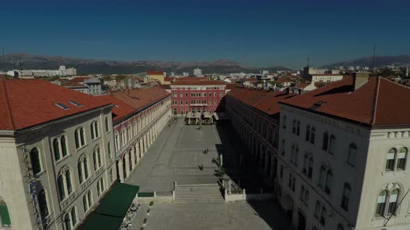 Aerial of the Prokurative at the Republic Square