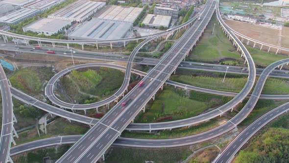 Busy traffic road in city