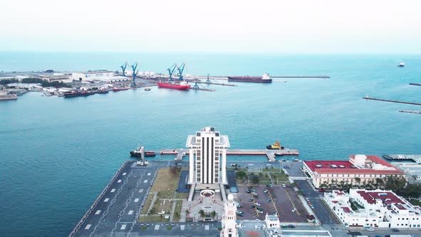 The main buildings of Veracruz port