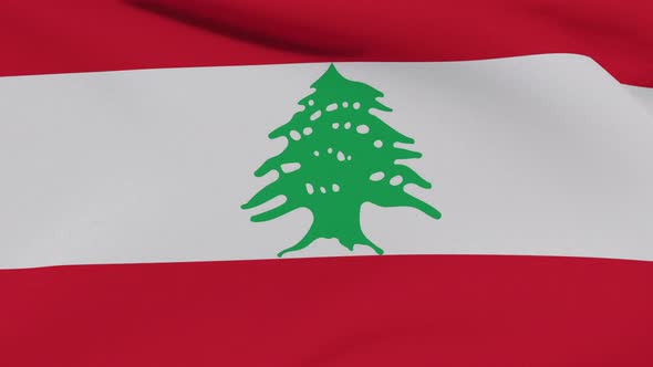 Flag Lebanon Patriotism National Freedom Seamless Loop