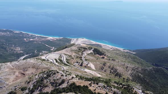 Road in the Mountains of Albania