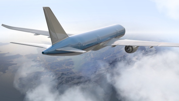 Passenger Above The Terrain And Clouds alt