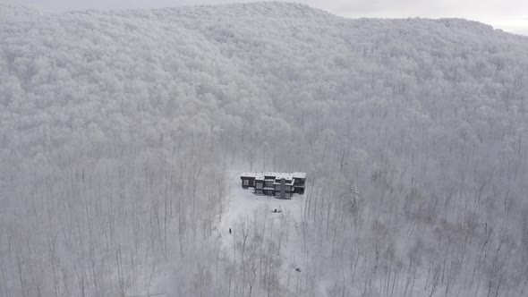 Winter Fairytale Scene Bromont Canada