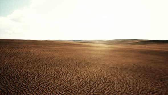 Aerial of Red Sand Dunes in the Namib Desert