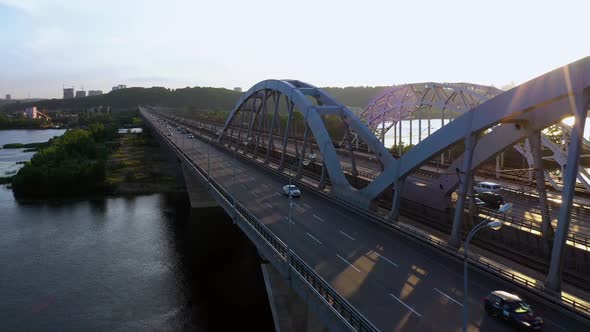 Highway Bridge Over the River During Daylight